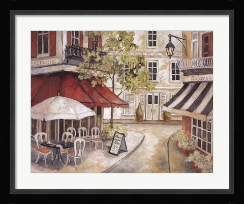 Framed Daytime Cafe I Print