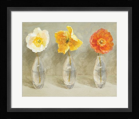 Framed Poppy Palette Crop Print