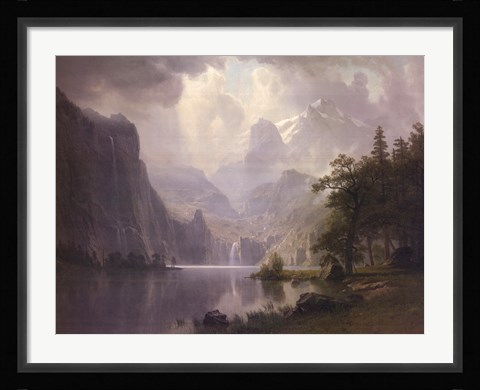 Framed In the Mountains, 1867 Print