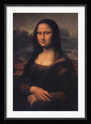 Framed Mona Lisa, c.1507 Print