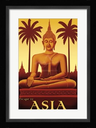 Framed Escape to Asia Print