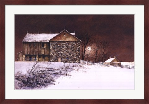 Framed Evening at Knabb Farm Print