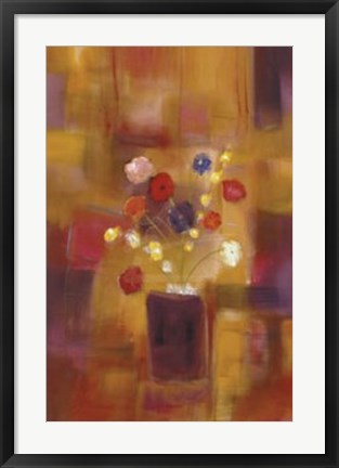Framed Welcoming Flowers II Print