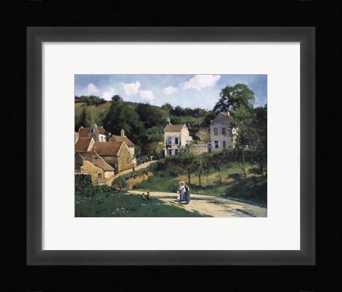 Framed L'Hermitage at Pontoise, c. 1867 Print