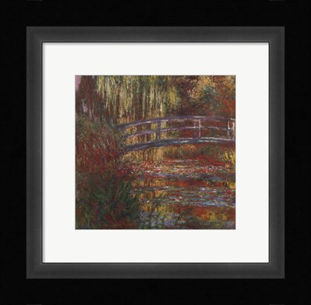 Framed Water Lily Pond, 1900 Print