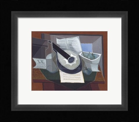 Framed Still Life with a Guitar, 1925 Print