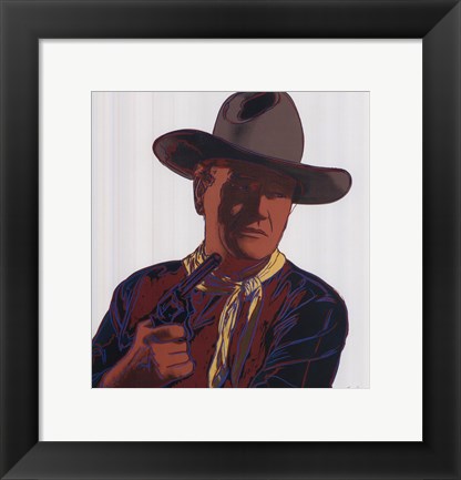 Framed Cowboys &amp; Indians: John Wayne 201/250, 1986 Print