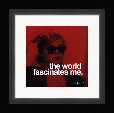 Framed world fascinates me Print