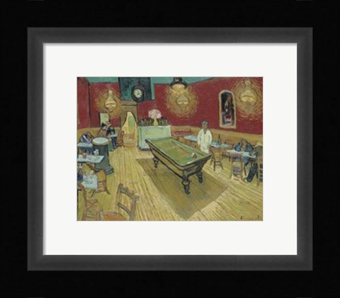 Framed Night Cafe in the Place Lamartine in Arles, c.1888 Print