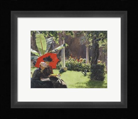 Framed Afternoon in the Cluny Garden, Paris, 1889 Print