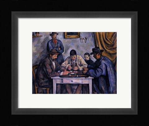 Framed Card Players, c.1890 Print