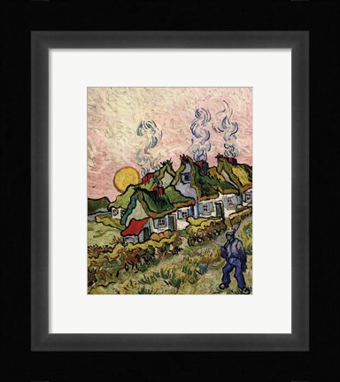 Framed House and Figure, c.1890 Print