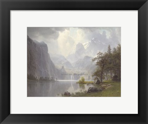 Framed In the Mountains, 1867 Print