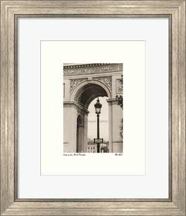 Framed Lamp Inside Arc de Triomphe Print