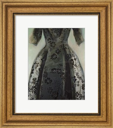 Framed Black Balenciaga Dress Print