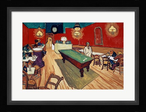 Framed Night Cafe in the Place Lamartine in Arles, c.1888 Print