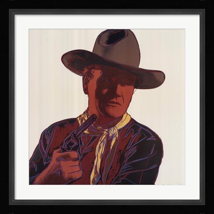 Framed Cowboys &amp; Indians: John Wayne 201/250, 1986 Print