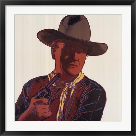 Framed Cowboys &amp; Indians: John Wayne 201/250, 1986 Print