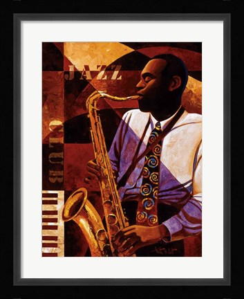 Framed Jazz Club Print