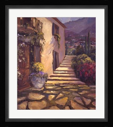 Framed Sun Lit Villa Print