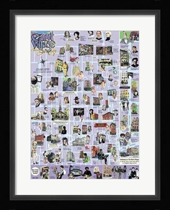 Framed East Village Nyc Print