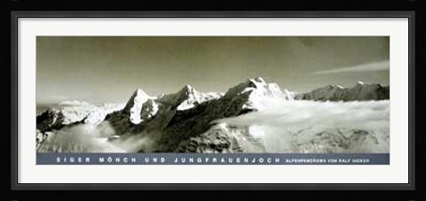 Framed Alpenpanorama Schweiz Print