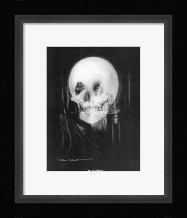Framed All is Vanity Print