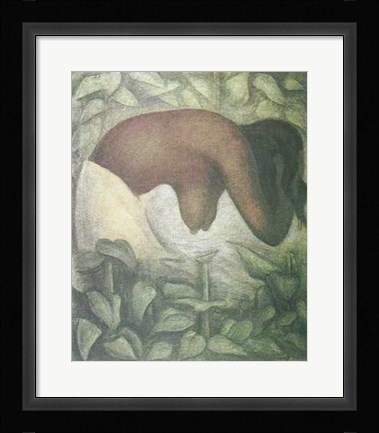 Framed Baile En Tehuantepec Print