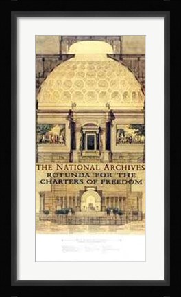 Framed National Archives Rotunda Print