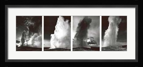 Framed Old Faithful Geyser Print