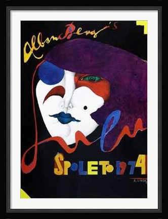 Framed Spoleto 1974 Print