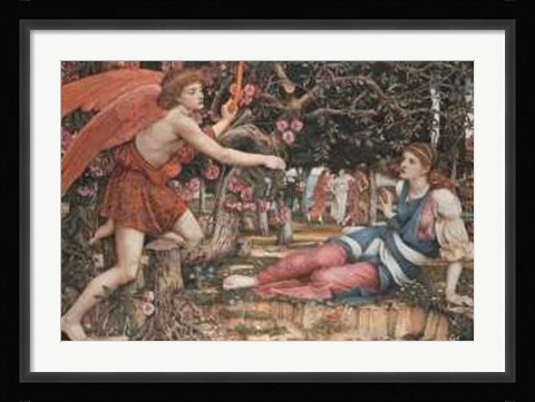 Framed Love and the Maiden Print