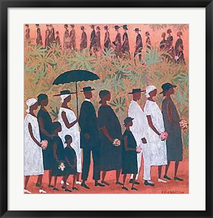 Framed Funeral Procession Print