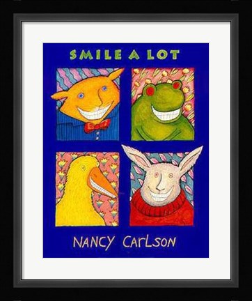 Framed Smile a Lot Print