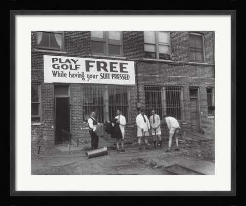 Framed Free Golf Print