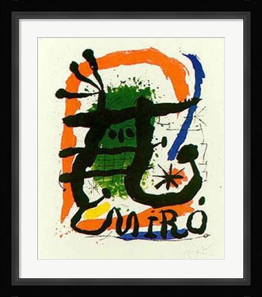 Framed Affiche Lithographie Print