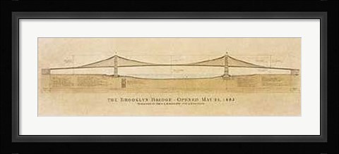Framed Brooklyn Bridge Print