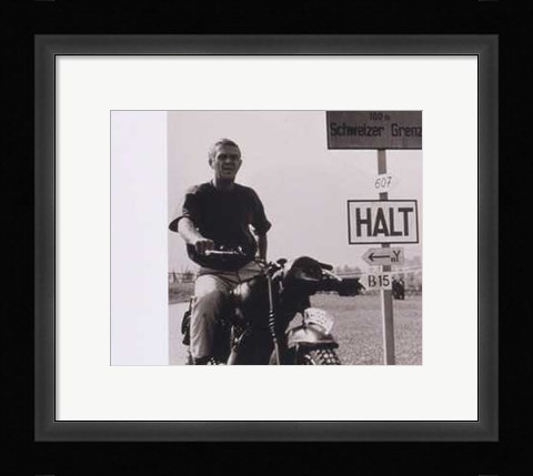 Framed Steve Mcqueen, Great Escape Print