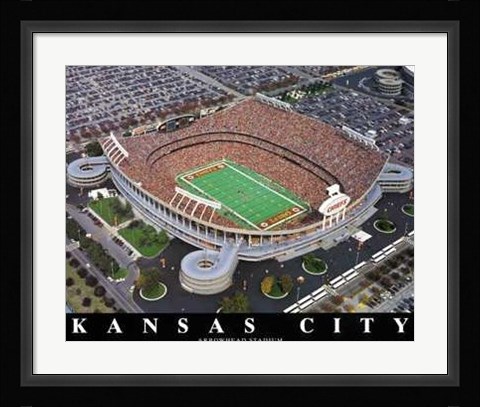 Framed Kansas City - Chiefs At Arrowhead Stadiu Print