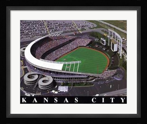 Framed Kansas City - Royals At Kauffman Stadium Print
