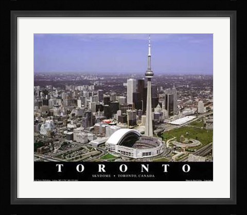 Framed Toronto, Canada - Blue Jays At Skydome Print