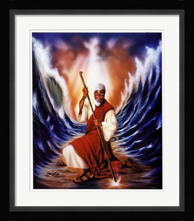 Framed Moses Parting the Red Sea Print