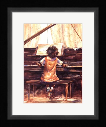 Framed Practice Makes Perfect Print