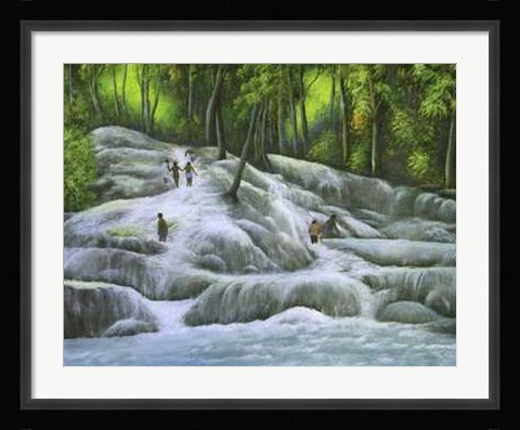 Framed Dunns River Falls Print