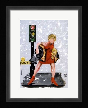 Framed Red Alert Power Surge Print