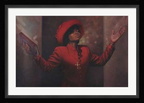 Framed Blessed and Highly Favored Print