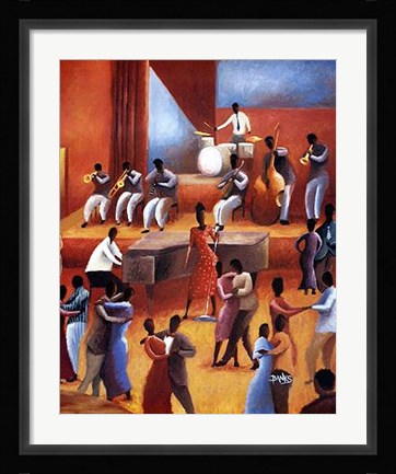 Framed Jazz Singer Print