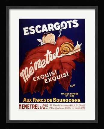 Framed Escargots Print