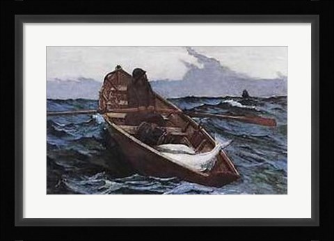 Framed Fog Warning Print