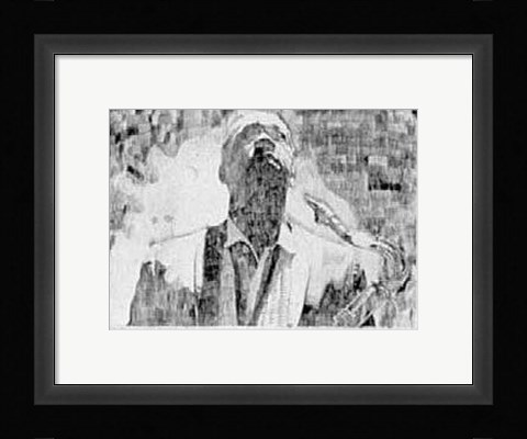 Framed John Coltrane (Etching) (Le) Print